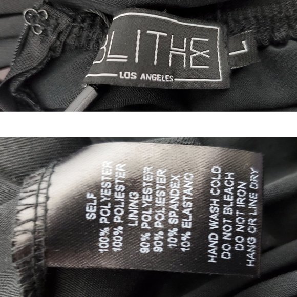 BLITHE Womens Black Fringe and Sequin Party Dress Retro 20s L NWT - Picture 12 of 12